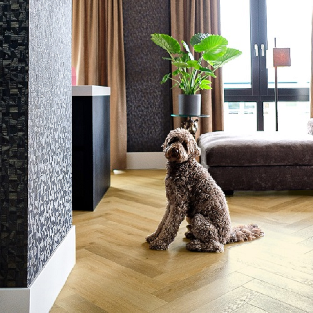 Signature Lijm PVC vloer Visgraat Sundsvall Oak 942*157*2,5mm T0,55 mm