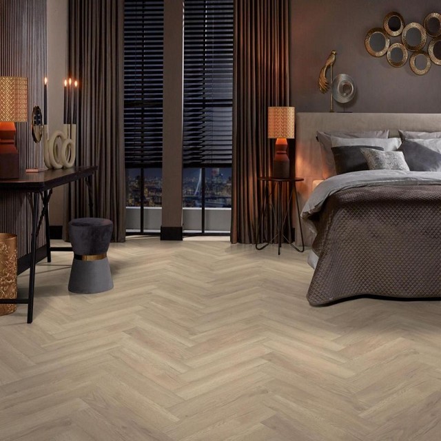Marquant Visgraat Laminaat Eiken licht naturel 665x133x8mm 4V
