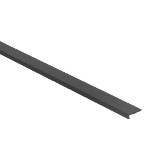 Hoeklijn zelfklevend PVC zwart klik 6x21mm 4,5mm 3m